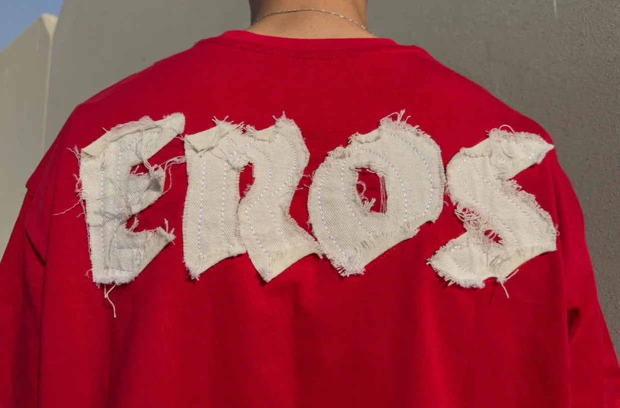 Red Rebel Stitches T shirt