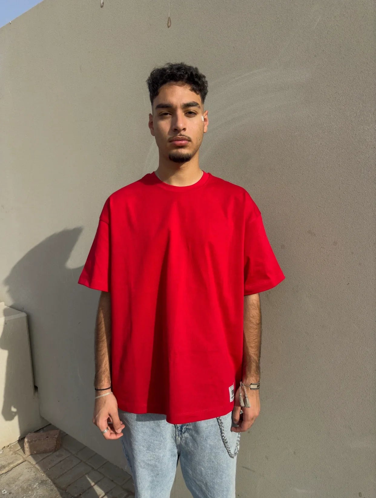 Red Rebel Stitches T shirt