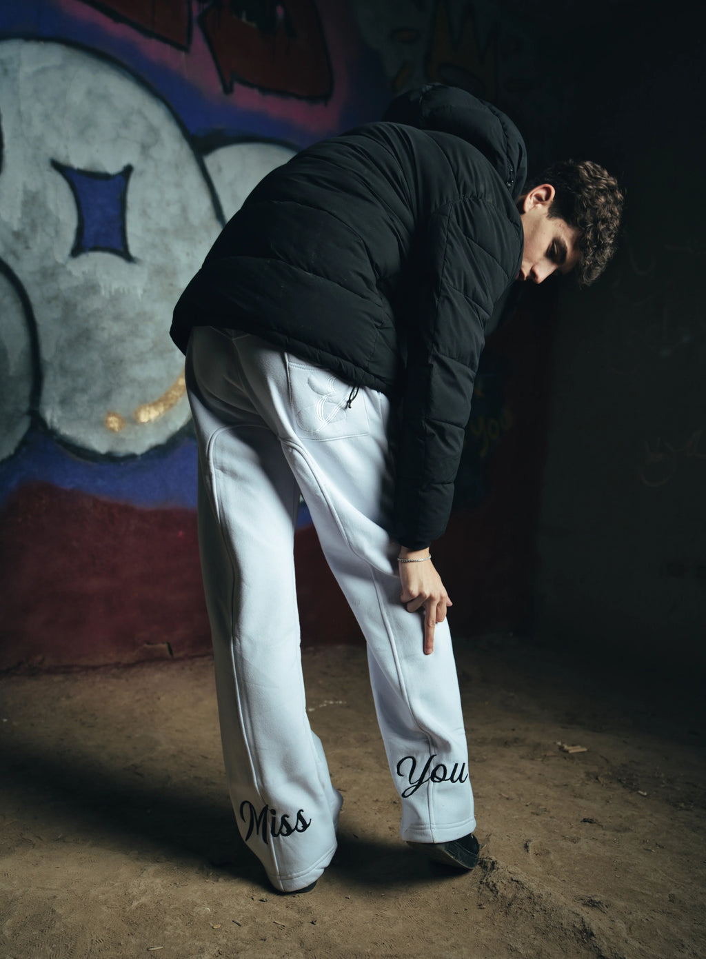 White "Miss You" Pants