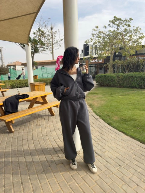 ESSENTIAL SWEATPANTS CHARCOAL GREY