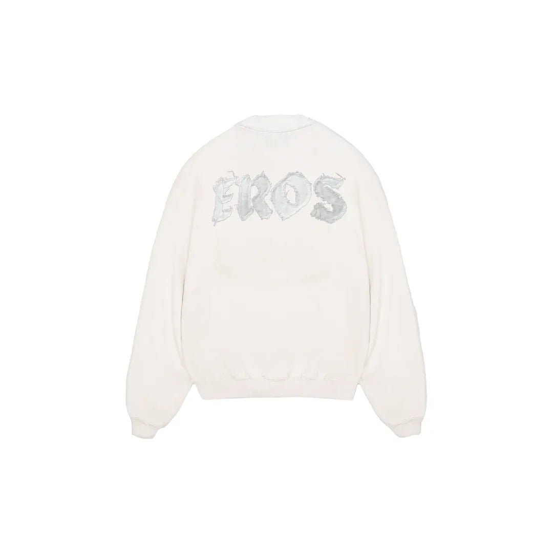 White Rebel Stitches Crewneck