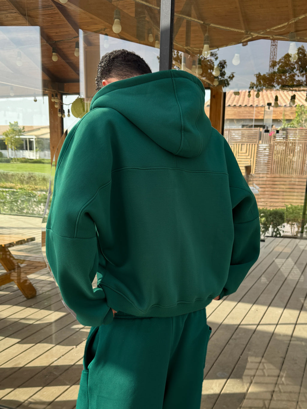 ESSENTIAL ZIPPER JACKET GREEN