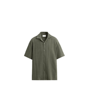 Matcha Knitted Striped Shirt