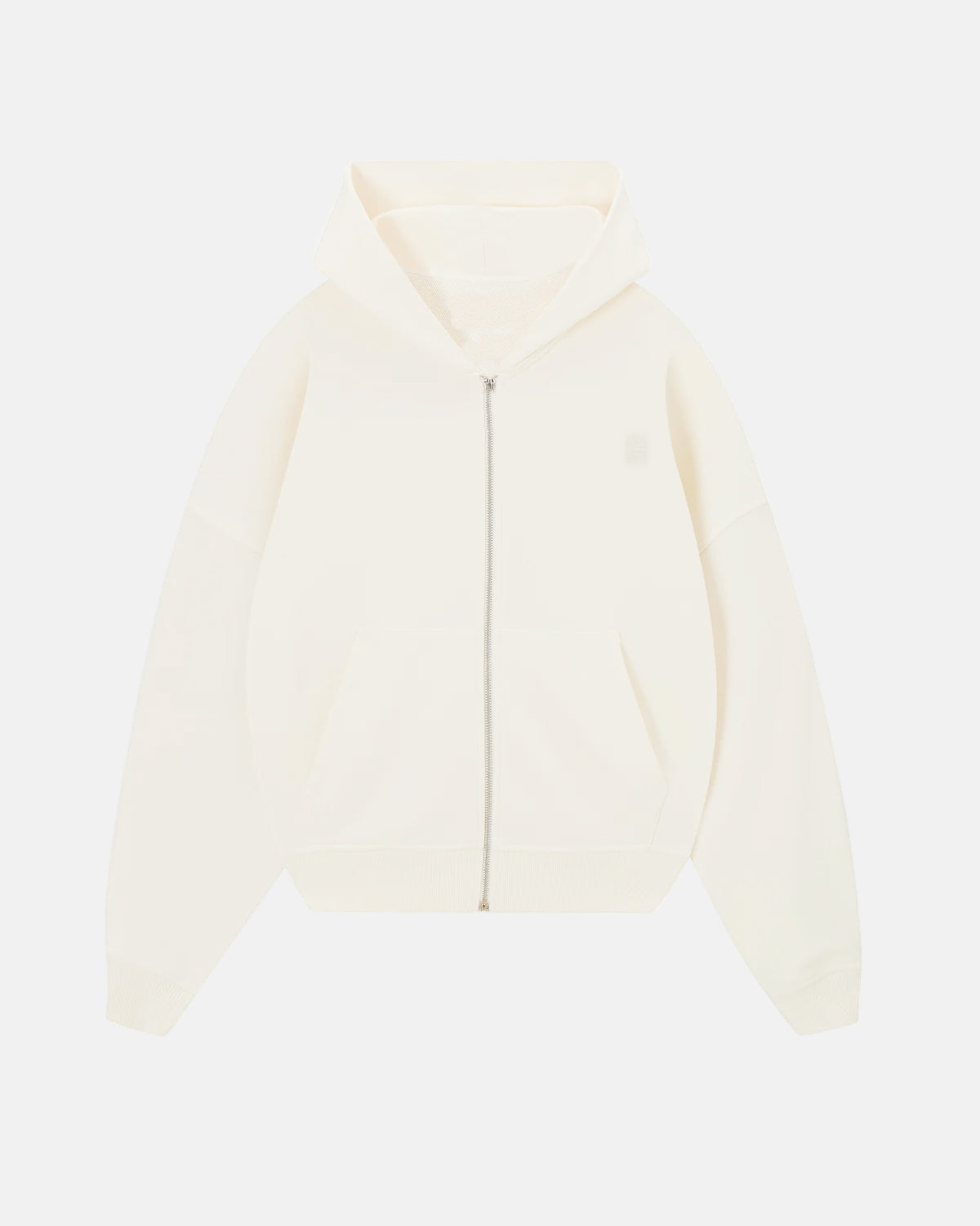 ESSENTIAL ZIPPER JACKET WHITE