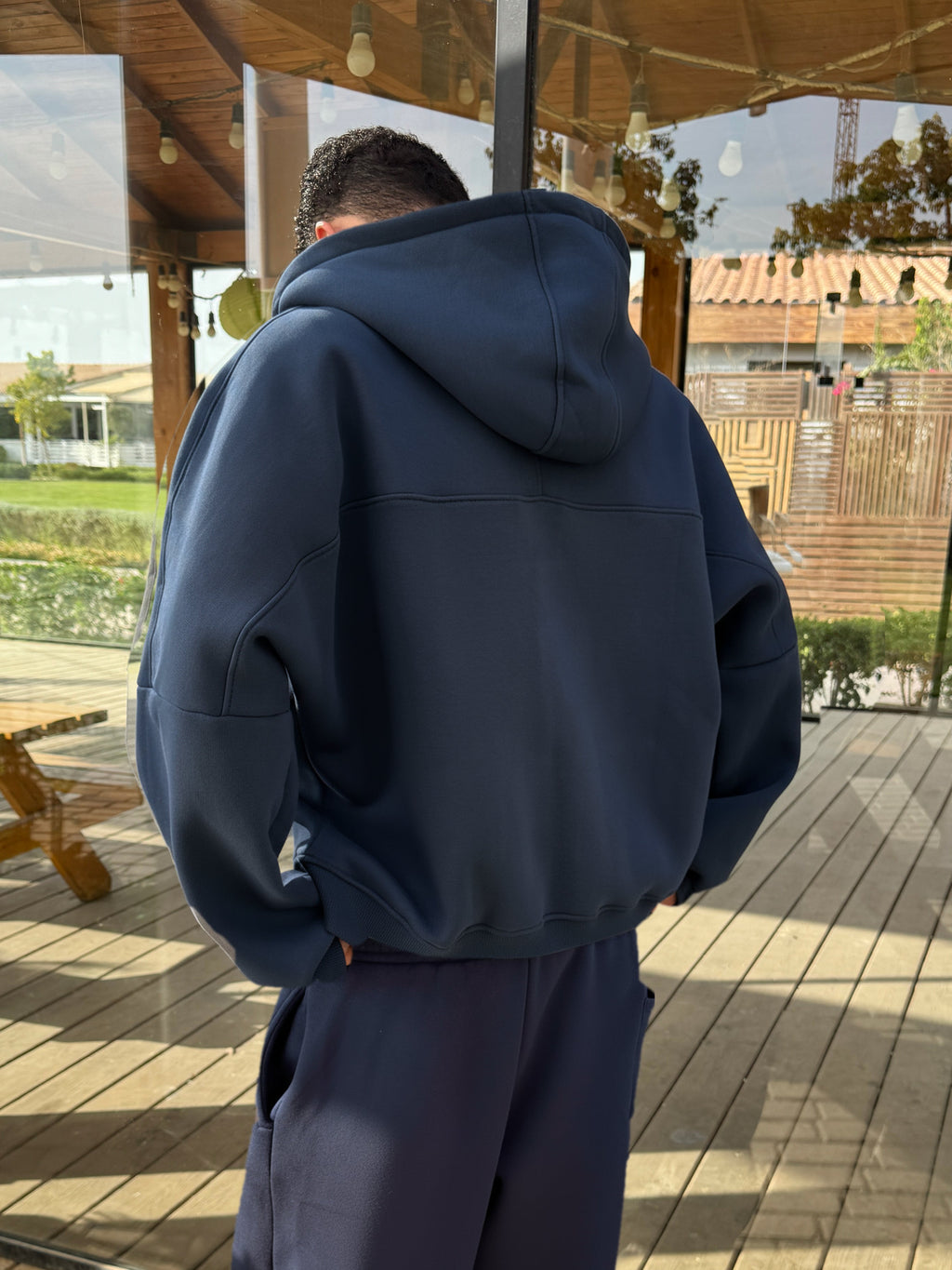 ESSENTIAL ZIPPER JACKET NAVY