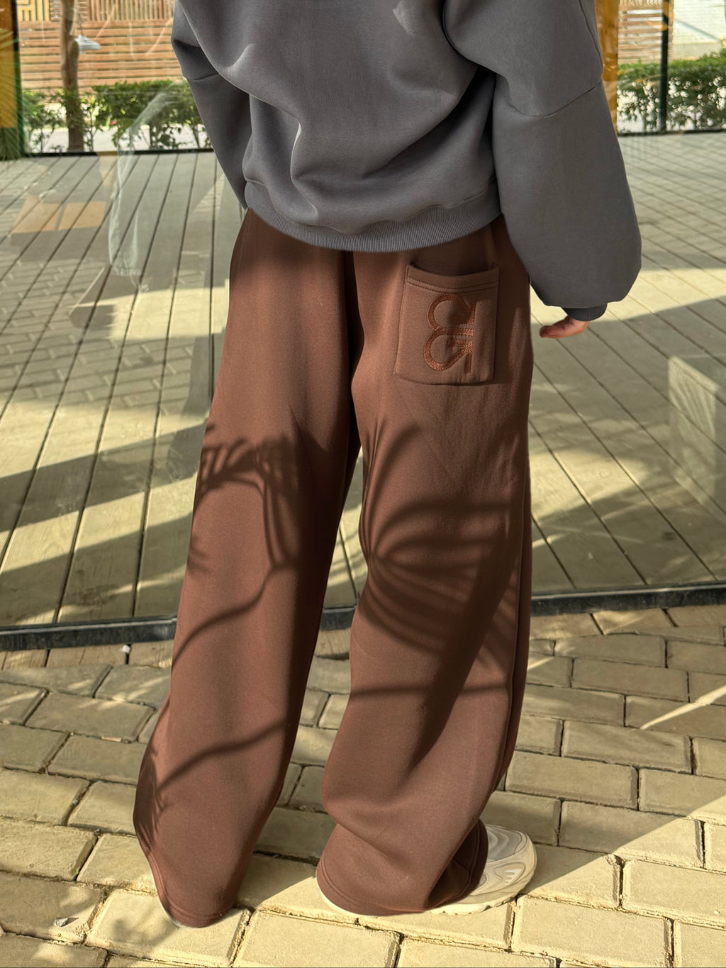 Essential Baggy Sweatpants Brown — EROS PRJCT