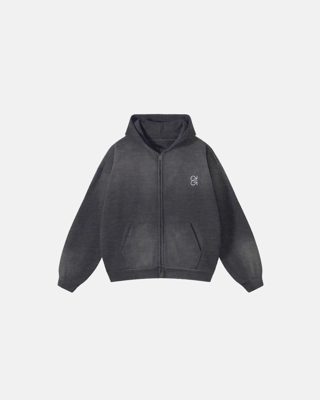 ESSENTIAL ZIPPER JACKET CHARCOAL GREY